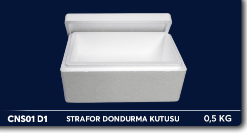 Strafor kutu, strafor dondurma kutusu D1