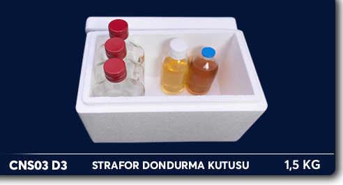 Strafor kutu, strafor dondurma kutusu D3